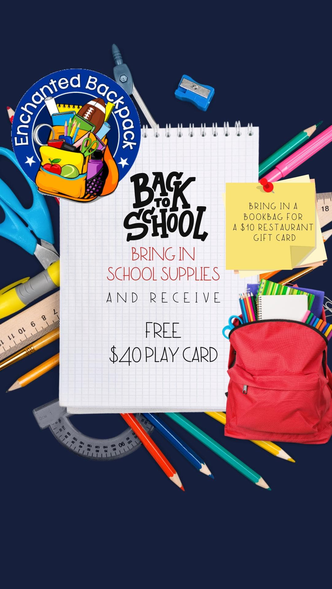 Back to School Supply Drive_Enchanted Backpack