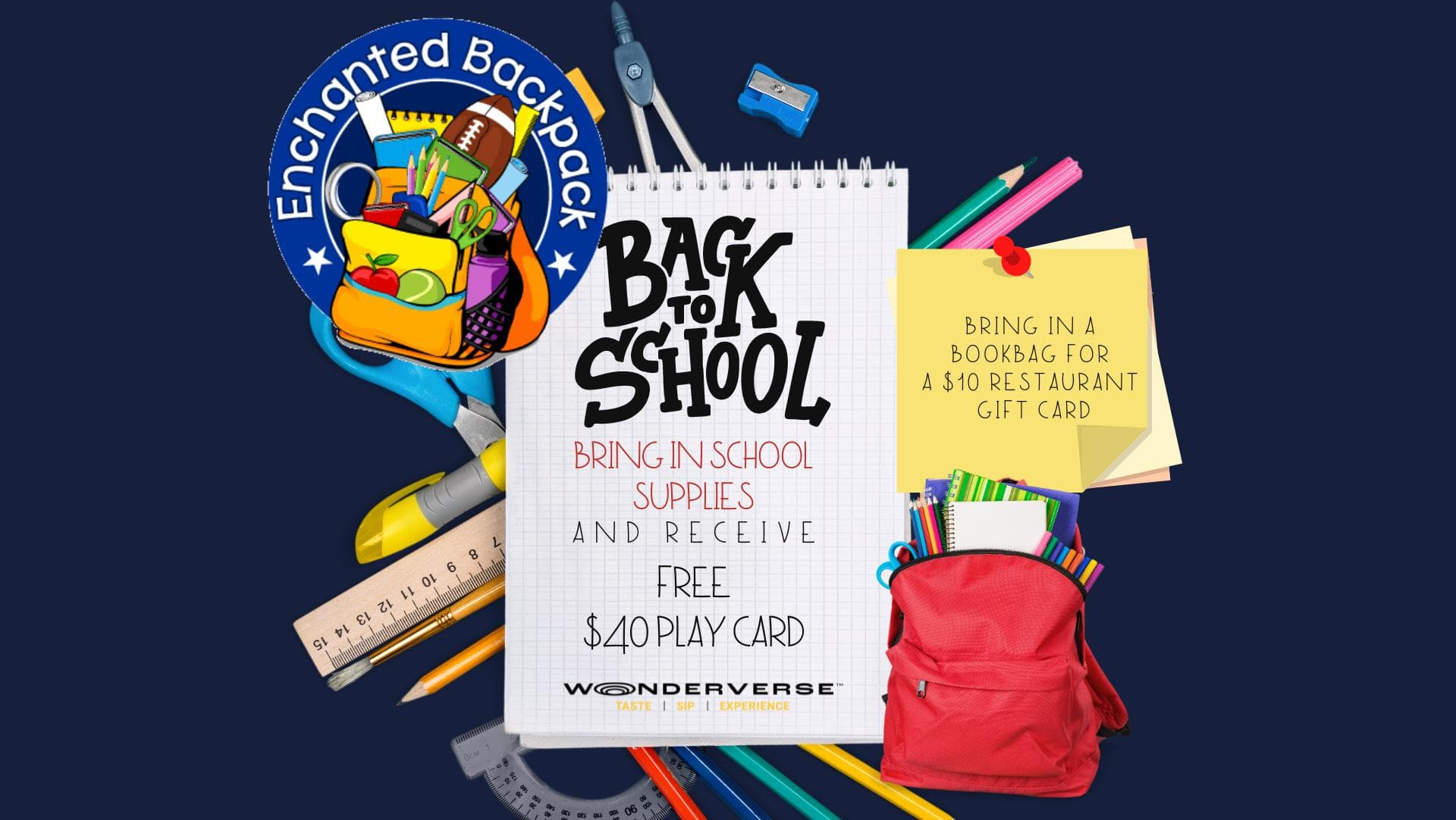 Back to School Supply Drive_Enchanted Backpack